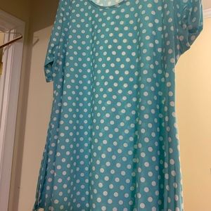 Perfect T Polkadots with blue and white.